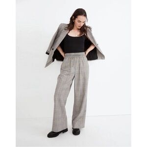 MADEWELL • Carley wide leg pant in plaid